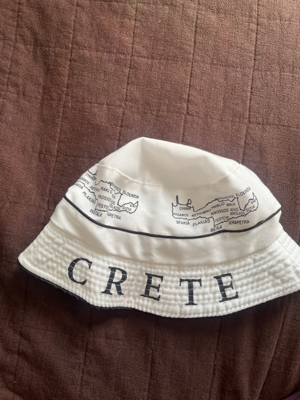 Vintage White Crete Bucket Hat - Picture 3 of 4